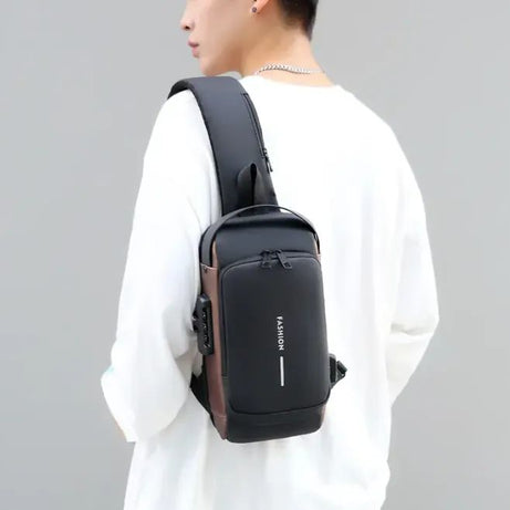 Chest Bag Multifunction Crossbody Sport Running Travel Sling Pack Anti-theft USB Charge Shoulder Messenger Pack Luxury Brand Men - Oshi.pk - Buy & Sell Online
