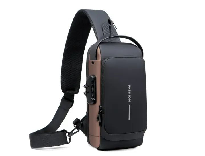 Chest Bag Multifunction Crossbody Sport Running Travel Sling Pack Anti-theft USB Charge Shoulder Messenger Pack Luxury Brand Men - Oshi.pk - Buy & Sell Online