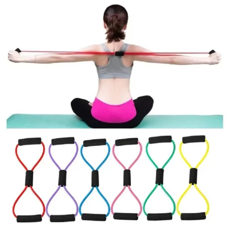 Chest Expander Yoga Rope Workout Pulling Fitness Exercise Resistance Tube - Oshi.pk - Buy & Sell Online