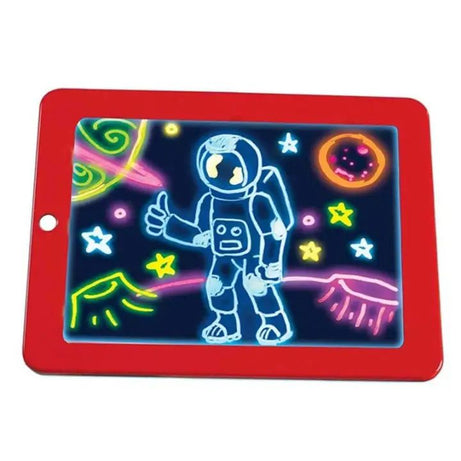Children 3D Writing Board Creative Magic Pad Reusable Art Glows Board Clipboard Gift Baby Kids Drawing Educational Toys Magic Pad Create Art That GLOW - Oshi.pk - Buy & Sell Online
