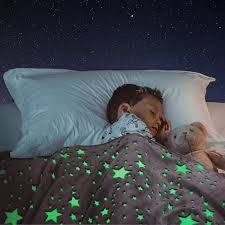Children's Night Fluorescent Blanket Coral Flannel Glow Flannel Home Rug Children's Fluorescent Blanket - Oshi.pk - Buy & Sell Online
