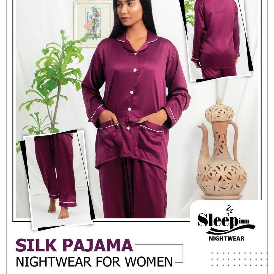 China Import Silk Night Wear Shirt Trouser - Oshi.pk - Buy & Sell Online