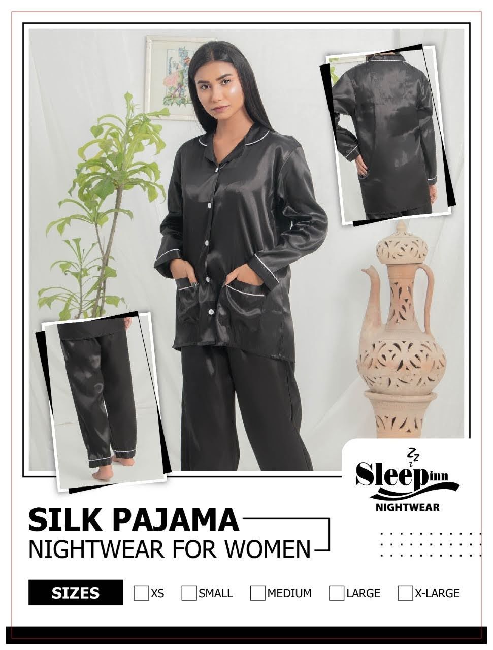 China Import Silk Night Wear Shirt Trouser - Oshi.pk - Buy & Sell Online