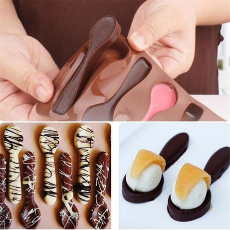 Chocolate Mold 6 Cavity Scoop Shaped Creative Jelly Mold - Oshi.pk - Buy & Sell Online