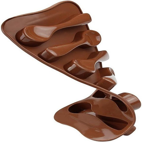 Chocolate Mold 6 Cavity Scoop Shaped Creative Jelly Mold