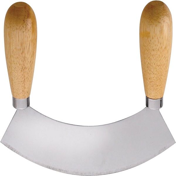 Chopper and Mincing Knife with Double Handles Stainless Steel - Oshi.pk - Buy & Sell Online