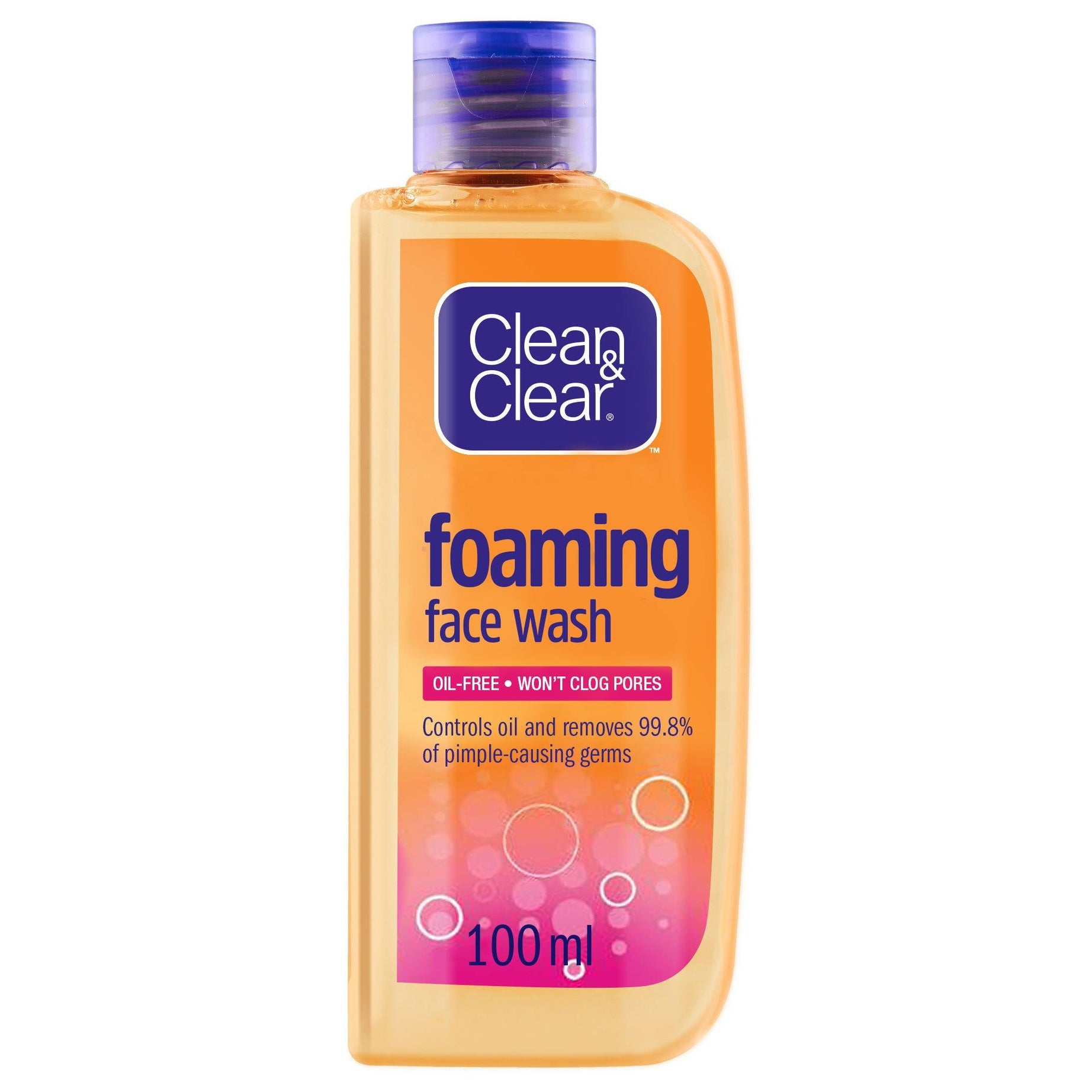 Clean & Clear Oil Free Foaming Face Wash By Johnson & Johnson - 100ml - Oshi.pk - Buy & Sell Online