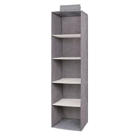 Closet Organizer Hanging Storage Bag Wardrobe Cloth Organizer 5 Layers Shelf Foldable Clothing Storage Rack Shelves - Oshi.pk - Buy & Sell Online