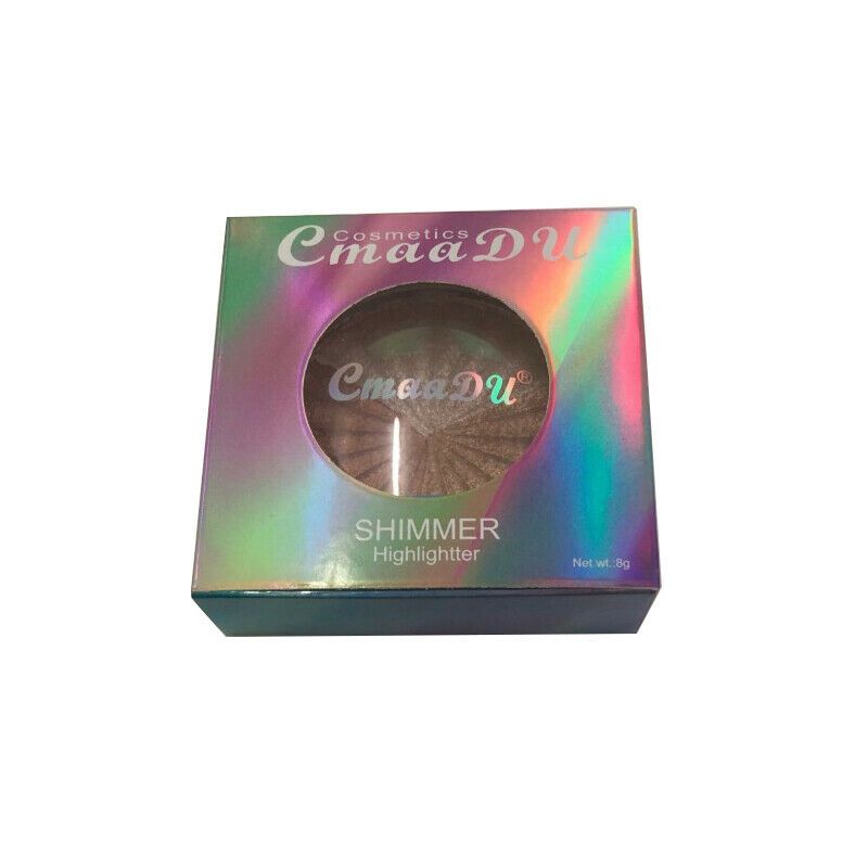 CmaaDu 3D Shimmer Highlighter Face Powder Palette Face Base Shine Makeup Natural Professional Powder Shimmer Makeup - Oshi.pk - Buy & Sell Online