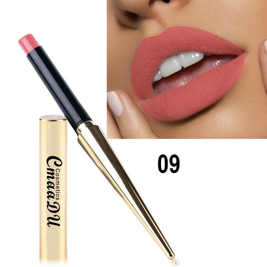 CMAADU BEAUTY VELVET MATTE LIPSTICK PENCIL WATERPROOF LONG LASTING LIP MAKEUP - Oshi.pk - Buy & Sell Online