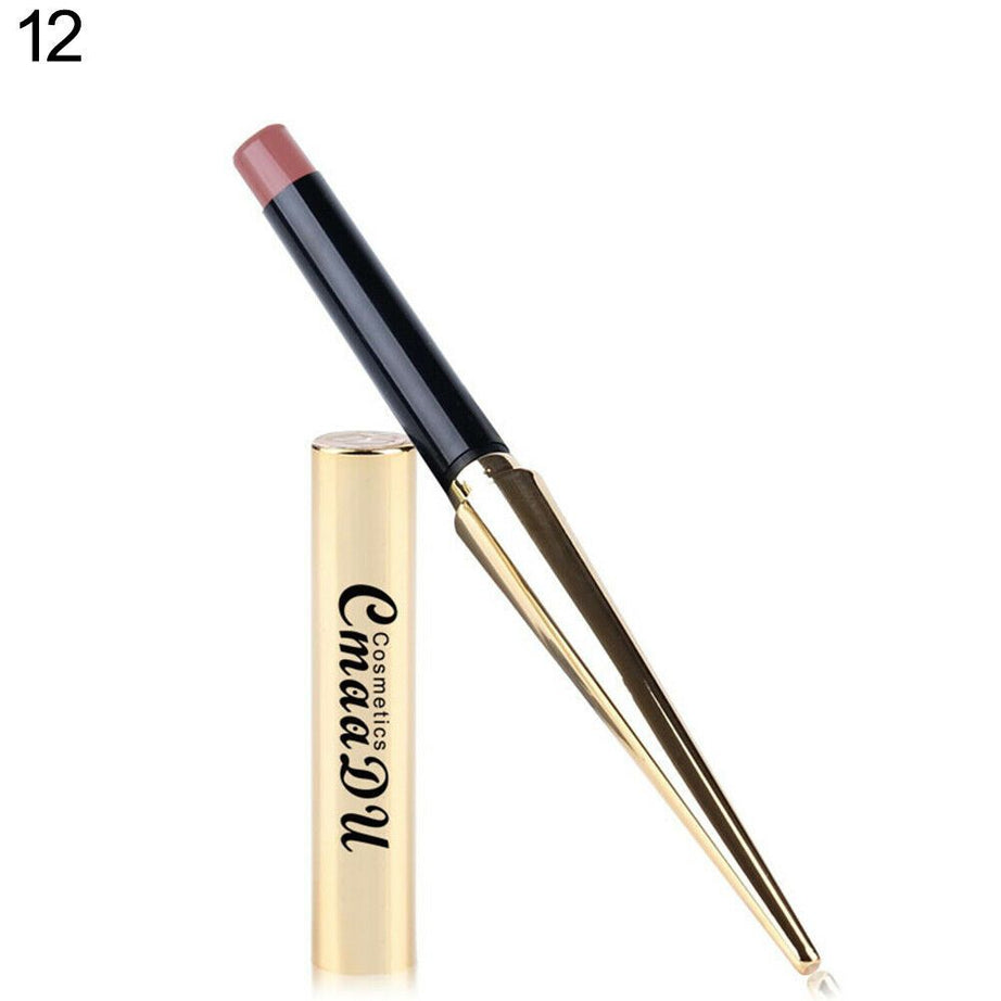 CMAADU BEAUTY VELVET MATTE LIPSTICK PENCIL WATERPROOF LONG LASTING LIP MAKEUP - Oshi.pk - Buy & Sell Online