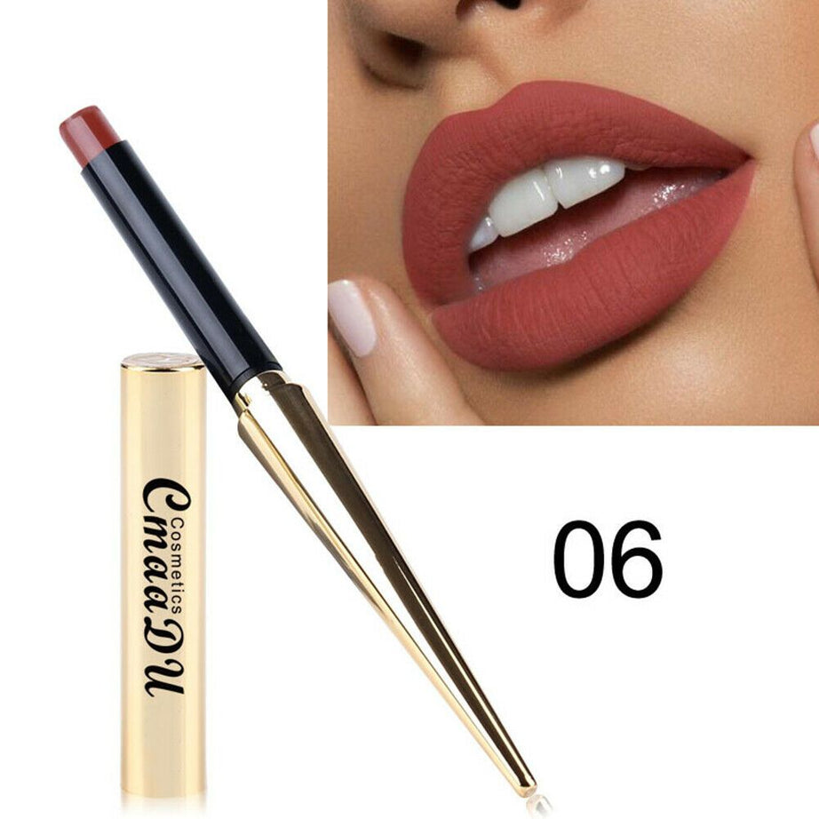 CMAADU BEAUTY VELVET MATTE LIPSTICK PENCIL WATERPROOF LONG LASTING LIP MAKEUP - Oshi.pk - Buy & Sell Online