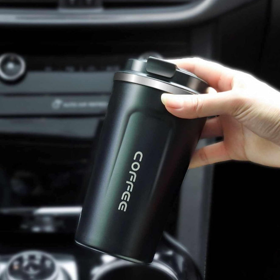 Coffee Mug Vacuum Tumbler Thermos Heat Preservation Stainless Steel 510ML Travel Portable Mug Coffee Milk Cup Vacuum Flasks Thermo Cup Travel Mug - Oshi.pk - Buy & Sell Online