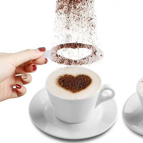 Coffee Stencil Template 16 pcs / Pack Different Design Filter Coffee Maker - Oshi.pk - Buy & Sell Online