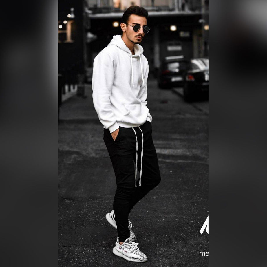 Combination of White & Black Tracksuit For Men