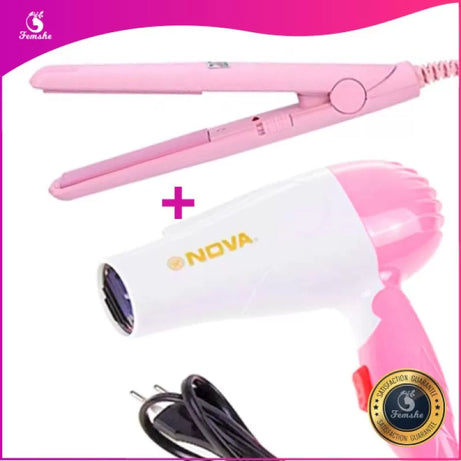 Combo Mini Hair Straightener and Hair Dryer . - Oshi.pk - Buy & Sell Online