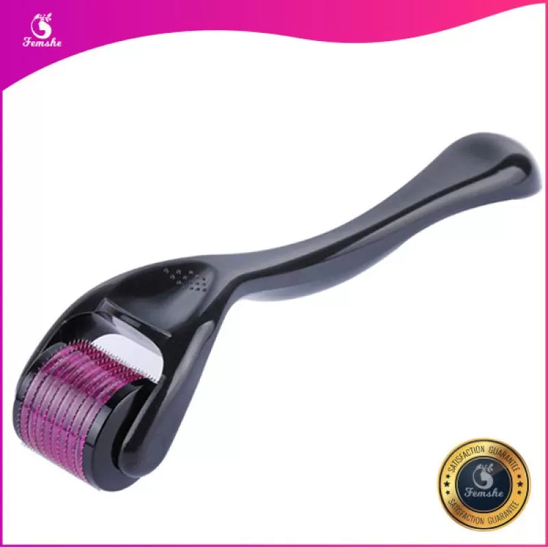 Combo pack of 2 Derma Roller Skin Therapy 0.5 with 540 Micro and Jade Roller Anti-Aging Natural Stone Jade Roller with Noiseless Double Heads for Face - Oshi.pk - Buy & Sell Online