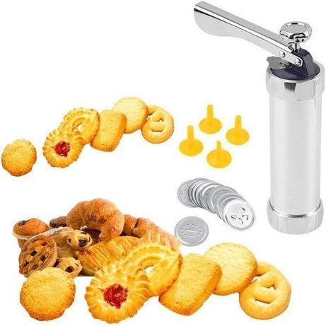 Cookie Biscuits Press Machine Bakeware With 10 Cookie Design 4 Nozzles - Oshi.pk - Buy & Sell Online