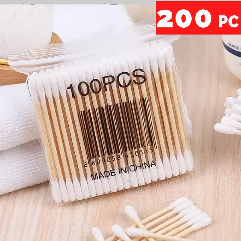 200 Cotton buds - Ear Cleaning buds Cotton Buds Cotton Swabs Medical Makeup Tips Ear Care Ear cleaning cotton sticks - Oshi.pk - Buy & Sell Online