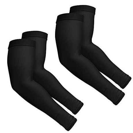 Cotton Full Hand Gloves For Driving, Hiking, Cycling, Full Arm sleeves Gloves For Men's And Women's - Black - Oshi.pk - Buy & Sell Online
