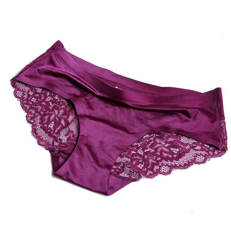 Pack of 3 Breathable Seamless Interior Lace Satin Womens Net Panties - Oshi.pk - Buy & Sell Online