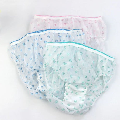 Cotton Women Disposable Panties Underwear Printed Underpants Pack 6Pcs - Oshi.pk - Buy & Sell Online