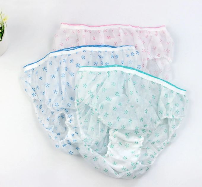 Cotton Women Disposable Panties Underwear Printed Underpants Pack 6Pcs - Oshi.pk - Buy & Sell Online