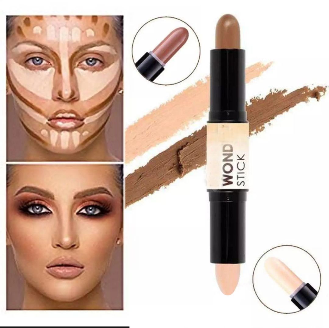 Creamy Highlighter & Contour Stick - Two Way Rotating Stick - Make Up Cosmetics For Professional Face Makeup - Oshi.pk - Buy & Sell Online