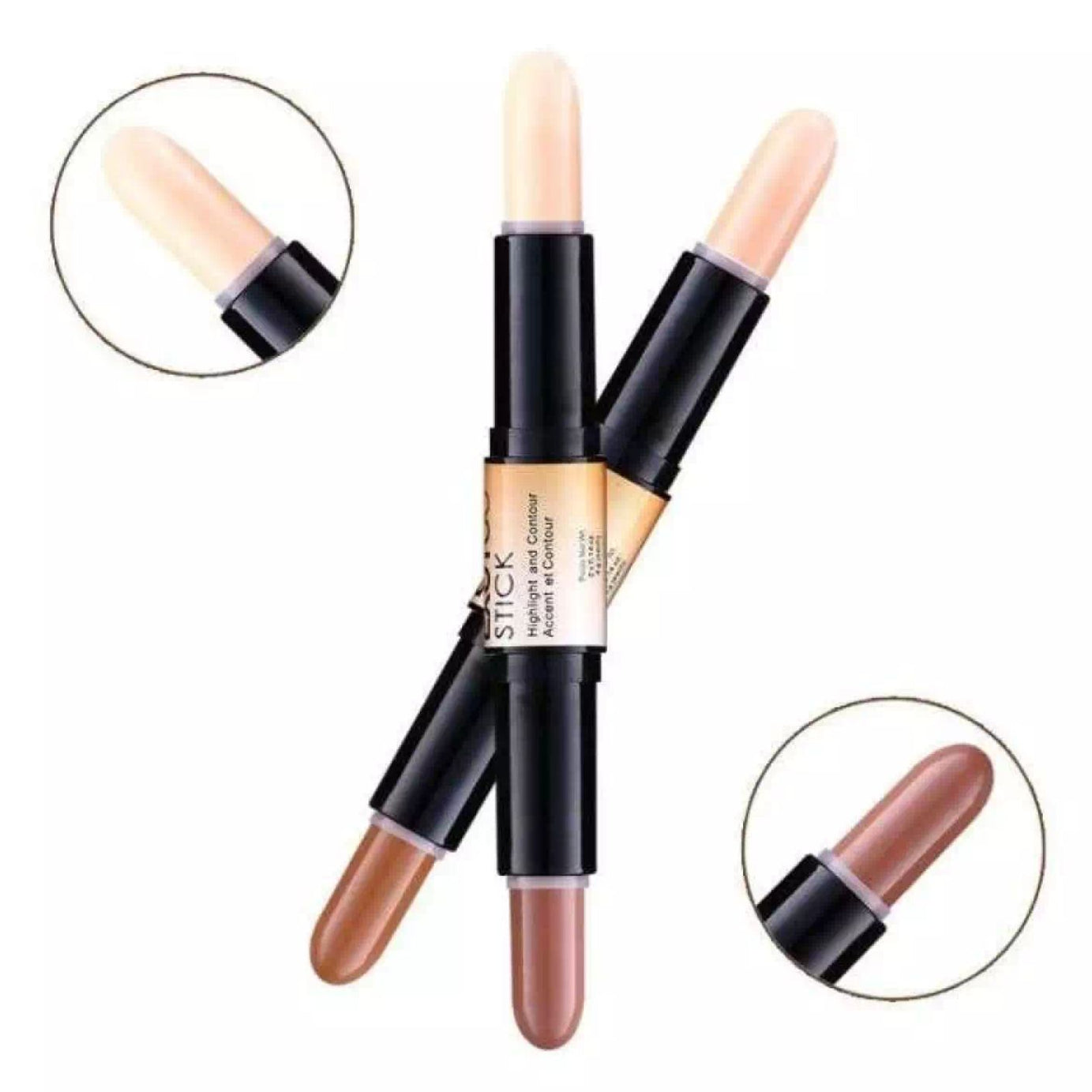 Creamy Highlighter & Contour Stick - Two Way Rotating Stick - Make Up Cosmetics For Professional Face Makeup - Oshi.pk - Buy & Sell Online