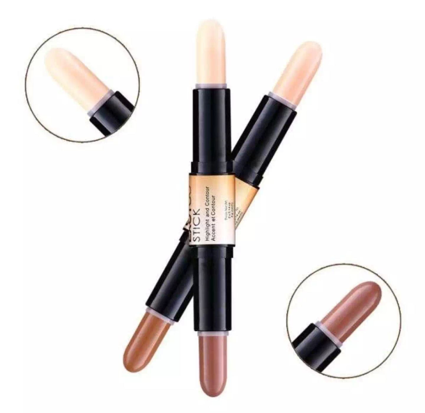 Creamy Highlighter & Contour Stick - Two Way Rotating Stick - Make Up Cosmetics For Professional Face Makeup - Oshi.pk - Buy & Sell Online