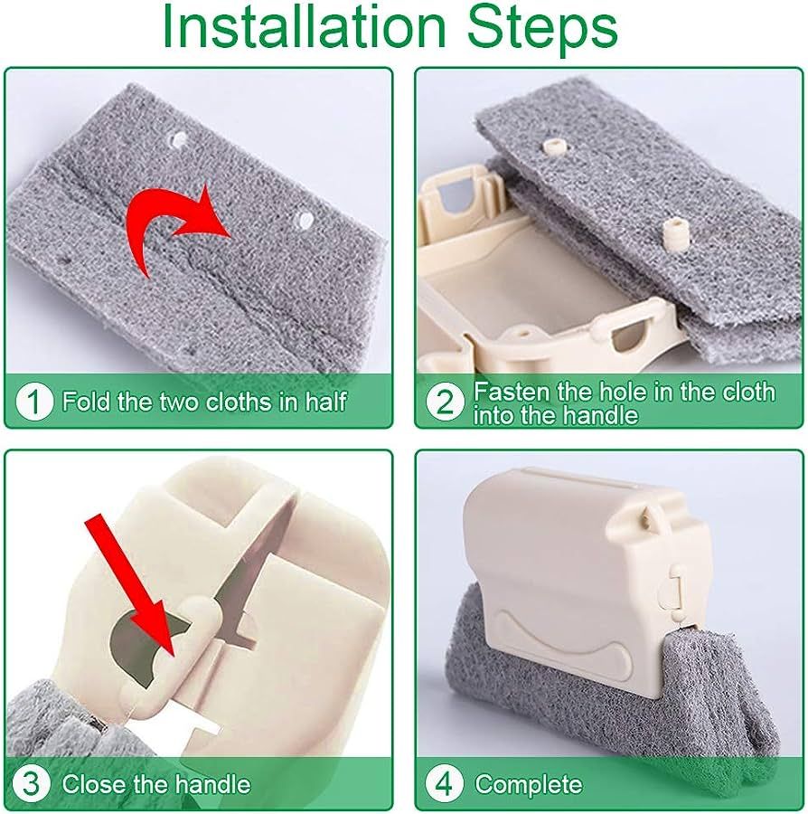 Creative Groove Cleaning Brush,Quickly Clean All Corners And Gaps,Detachable Door Window Track Cleaning Brushes Useful Washable Venetian Blade Dust Cl - Oshi.pk - Buy & Sell Online