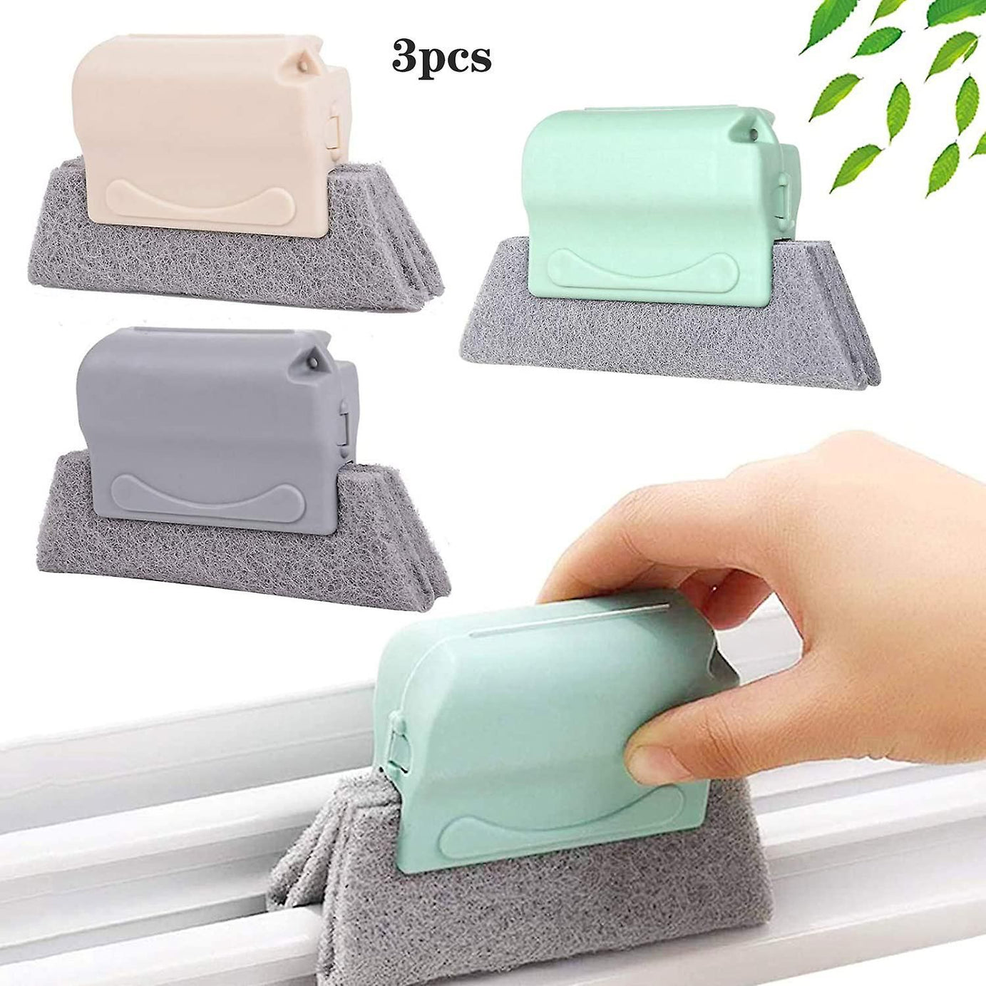 Creative Groove Cleaning Brush,Quickly Clean All Corners And Gaps,Detachable Door Window Track Cleaning Brushes Useful Washable Venetian Blade Dust Cl - Oshi.pk - Buy & Sell Online