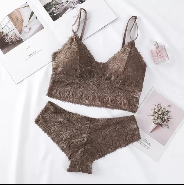 Flower Laced Bralette Without Underwear - Oshi.pk - Buy & Sell Online