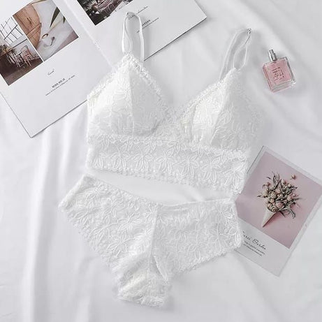 Flower Laced Bralette Without Underwear - Oshi.pk - Buy & Sell Online