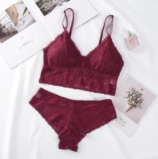 Flower Laced Bralette Without Underwear - Oshi.pk - Buy & Sell Online
