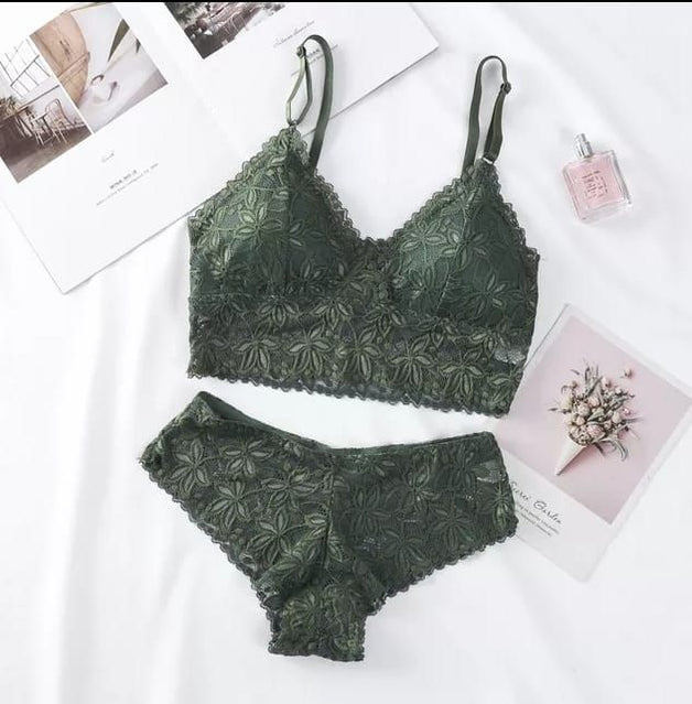 Flower Laced Bralette Without Underwear - Oshi.pk - Buy & Sell Online