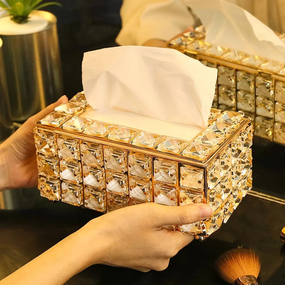 Crystal Glass Tissue Box - Oshi.pk - Buy & Sell Online