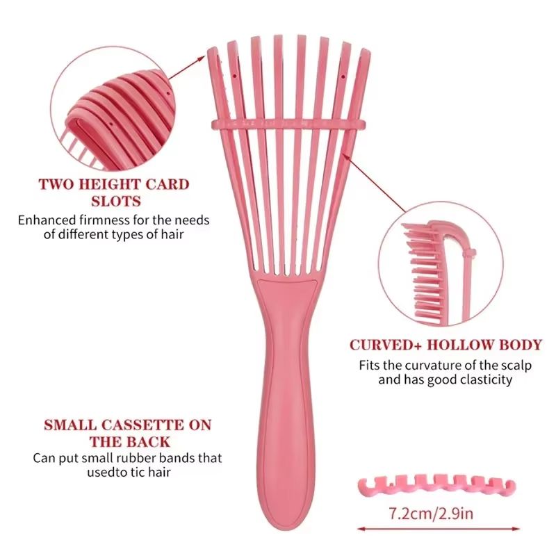 Curly Hair Detangling Brush for Women and Men Scalp Massage Comb Hair Brush Detangler Salon - Oshi.pk - Buy & Sell Online