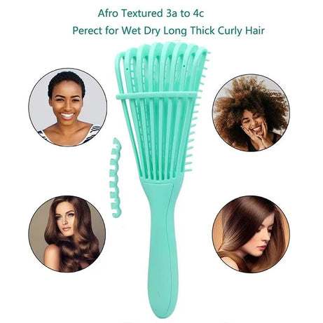 Curly Hair Detangling Brush for Women and Men Scalp Massage Comb Hair Brush Detangler Salon - Oshi.pk - Buy & Sell Online