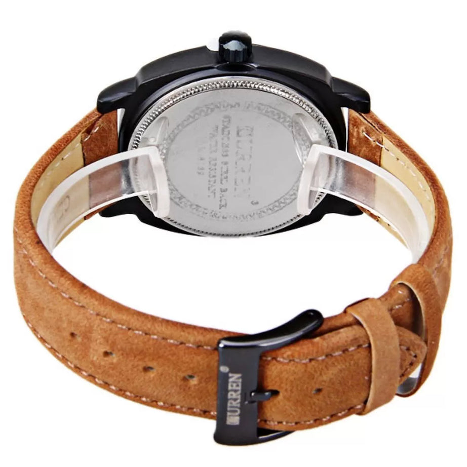 Curren Unisex Stylish Quartz Analog Watch with Leather Strap - Oshi.pk - Buy & Sell Online