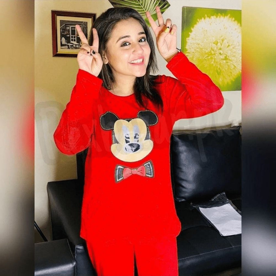 Cute Mickey Mouse Night Dress For Her - Oshi.pk - Buy & Sell Online
