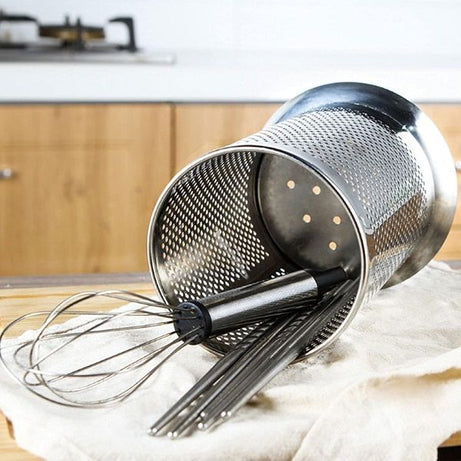 Cutlery Heavy Duty Stainless Steel Kitchen Utensils Spoon Holder - Oshi.pk - Buy & Sell Online