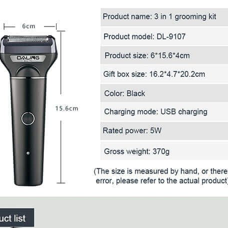 Daling 3 In 1 Shaver (DL-9107) - Oshi.pk - Buy & Sell Online