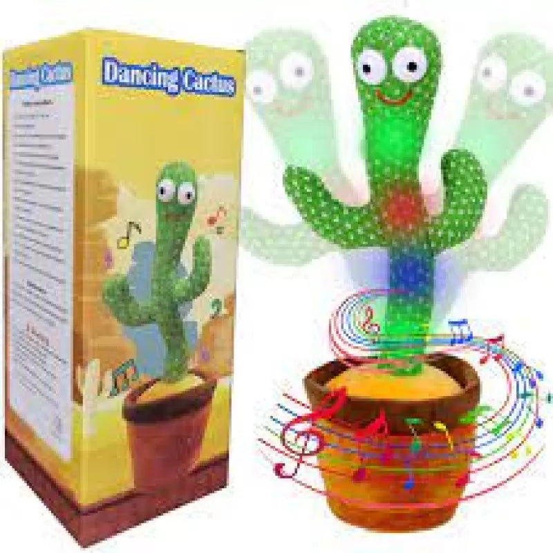 Dancing Cactus Plush Toy Electronic Shake Dancing Toy with the Song Plush Cute Dancing Cactus Early Toy for Children - Oshi.pk - Buy & Sell Online