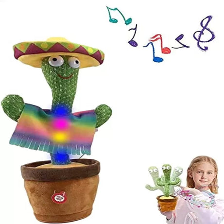 Dancing Cactus Plush Toy Electronic Shake Dancing Toy with the Song Plush Cute Dancing Cactus Early Toy for Children - Oshi.pk - Buy & Sell Online