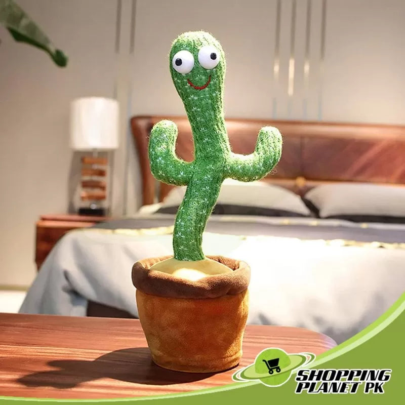 Dancing Cactus Plush Toy Electronic Shake Dancing Toy with the Song Plush Cute Dancing Cactus Early Toy for Children - Oshi.pk - Buy & Sell Online