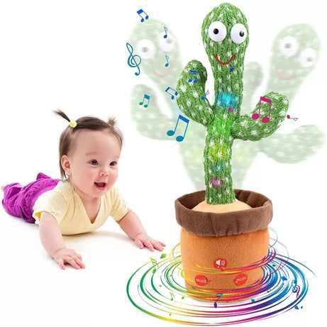 Dancing Cactus Plush Toy Electronic Shake Dancing Toy with the Song Plush Cute Dancing Cactus Early Toy for Children - Oshi.pk - Buy & Sell Online