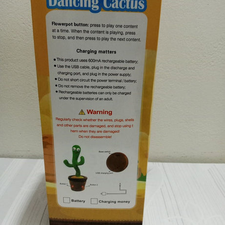 Dancing Cactus Toy - Electronic Shake Dancing Toy with the Song- Cute Dancing Cactus Mimicry Toy