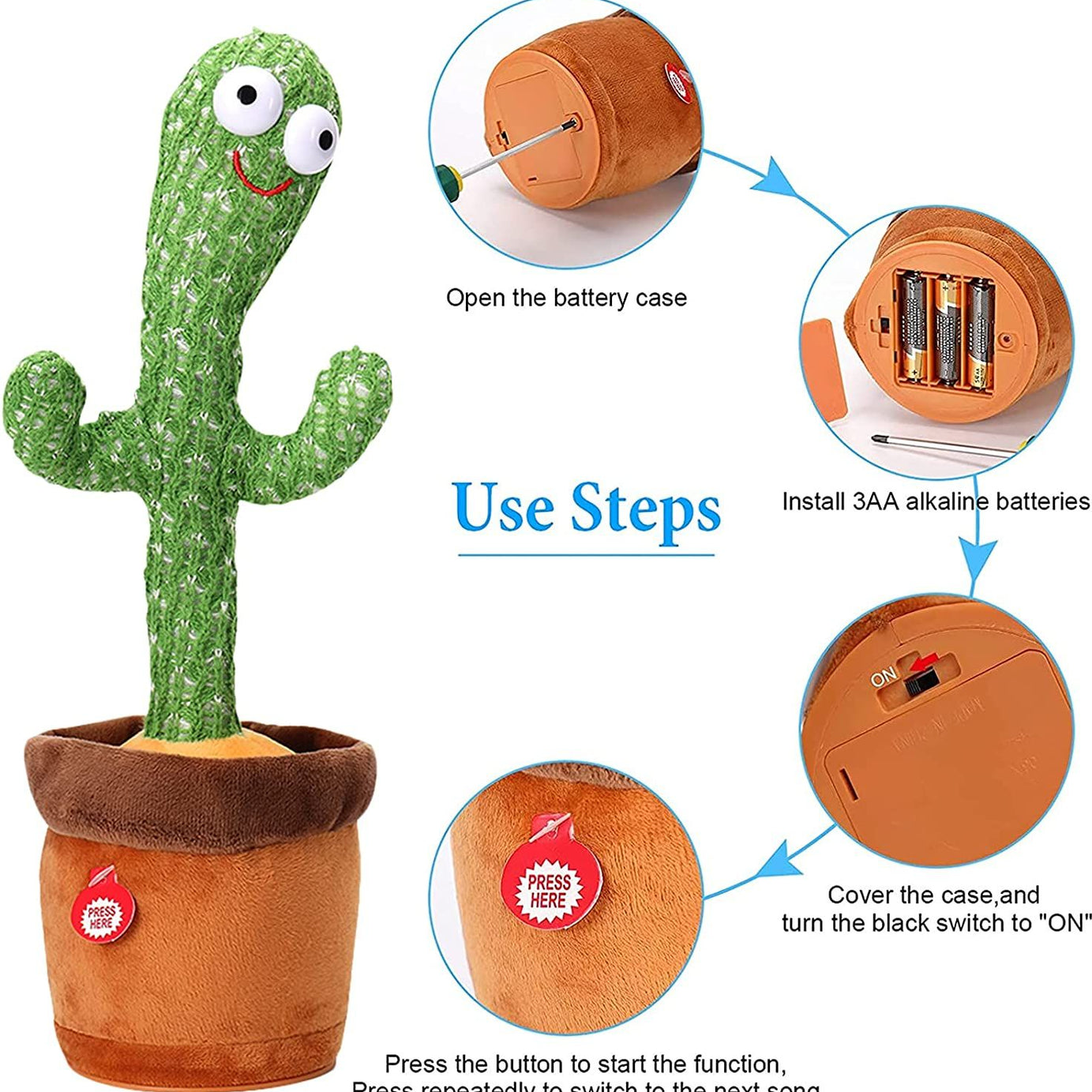Dancing Cactus Toy Music And Sound For Kids - Oshi.pk - Buy & Sell Online