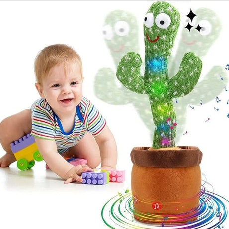 Dancing Cactus Toy with Recording - Rechargable Electronic Shaking, Singing and Dancing Cactus Funny Toy - Oshi.pk - Buy & Sell Online